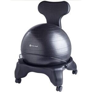 ADHD/ADD Gray  Balance Ball Chair Posture Support Focus Energy Boosting office